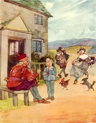 Tom, le fils du joueur de flûte (lithographie couleur)