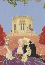 Illustration pour Fêtes galantes de Paul Verlaine, 1928