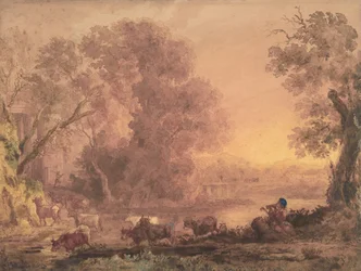 Paysage arcadien