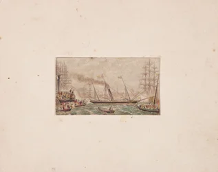Boîte à aiguilles : La flotte royale dans la baie de Kilkenny (?)
