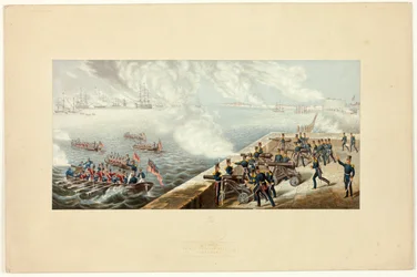 Revue de la flotte britannique à Portsmouth avant la guerre de Crimée