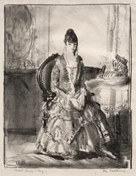 Composition, « Emma dans une pièce »
