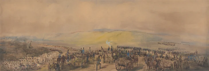Grande journée de manœuvres au camp de Chobham
