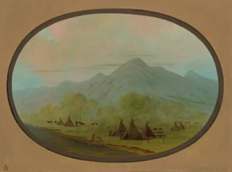 Un petit village Crow, 1855-1869