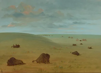 Après la chasse au bison - Sioux, 1861-1869
