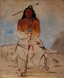 Ah-sháw-wah-róoks-te, Medicine Horse, un grand brave Pawnee