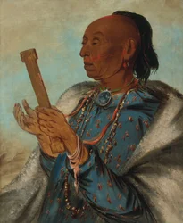 Ah-tón-we-tuck, dindon, répétant sa prière