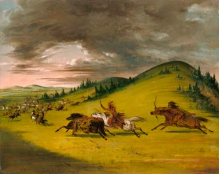 Bataille entre les Sioux et les Sac et Renards