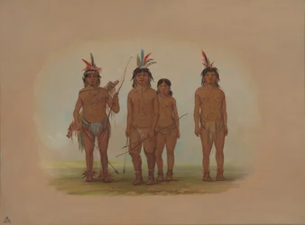Quatre Indiens Macouchi, 1854-1869