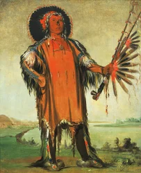 Ha-na-tá-nu-maúk, chef des loups, chef de la tribu