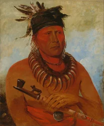 Háw-che-ke-súg-ga, celui qui tue les Osages, chef de la tribu, 1832