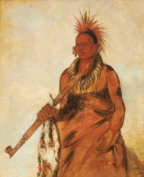 No-o-mún-nee, Marche sous la pluie, un guerrier