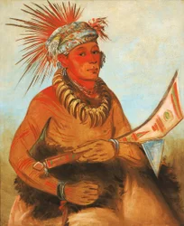 Pah-ta-cóo-chee, Cèdre Tirant, un brave, 1832