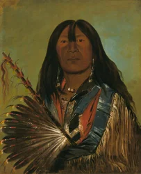 Shón-ka, le chien, chef de la bande des Bad Arrow Points