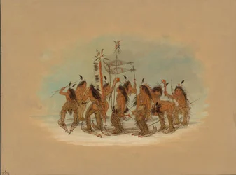 Danse des raquettes - Ojibbeway, 1861-1869