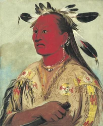 Stán-au-pat, Bloody Hand, chef de la tribu, 1832