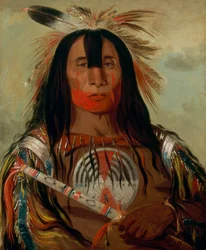 Stu-mick-o-súcks, Dos de Bison, Chef de la tribu Blood, 1832