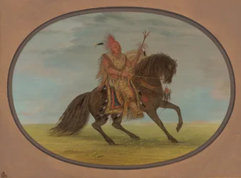 Le renard courant sur un beau cheval - Saukie, 1861-1869
