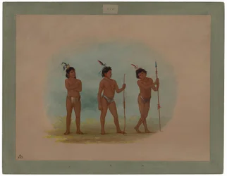 Trois enfants Auca