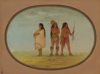 Trois Indiens Navajo, 1861-1869