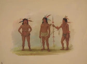 Trois hommes Omagua, 1854-1869