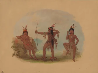 Trois Indiens Woyaway, 1854-1869