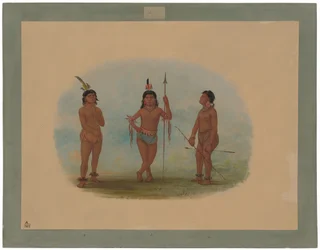 Trois jeunes hommes Tobos