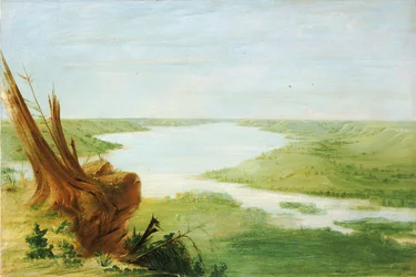 Vue sur le lac Sainte-Croix, Haut-Mississippi