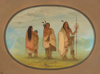 Chef Weeco, sa Femme et un Guerrier, 1861-1869