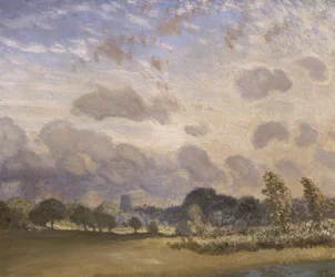 Église de Clavering (huile sur toile)