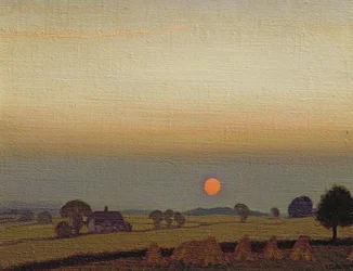 Coucher de soleil, vers 1920