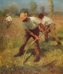 Les faucheurs, vers 1891, vers 1915