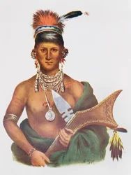 Appanoose, un chef Sauk, 1837, illustration de 