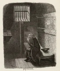 Fagin dans la cellule des condamnés, de 