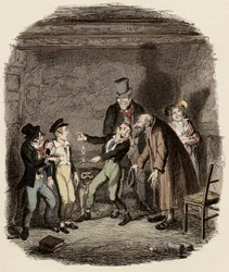 Oliver Twist reçu par le vieux Fagin et son équipe - Réception d