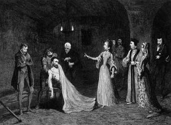La princesse Élisabeth confrontée à Sir Thomas Wyatt dans la chambre de torture, 1554 1840