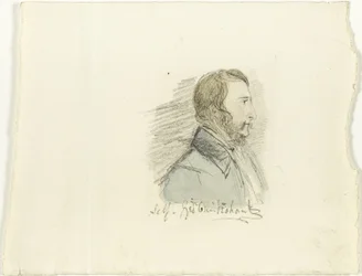 Autoportrait de profil
