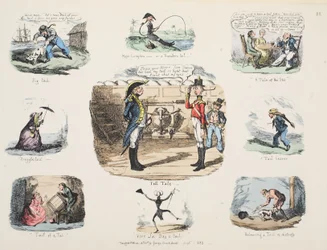 Le mouchard, pub. 1832 (gravure en couleur)