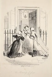 Le commérage du matin, de La plus grande peste de la vie, pub. 1847