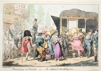 Voyage en France ou Le Départ de la Diligence, pub. 1835