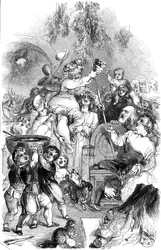 Apportant Noël - dessiné par William Harvey