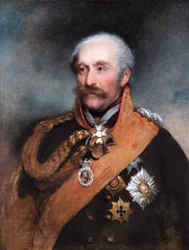 Portrait du maréchal Blücher, soldat prussien, vers 1818