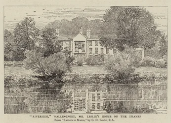 Riverside, Wallingford, la maison de M. Leslie sur la Tamise