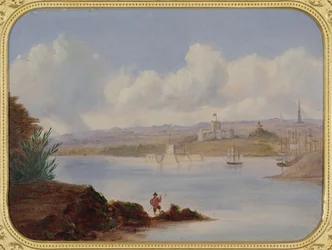 Government House et Pinch Gut Island, Sydney Harbour, 19ème siècle