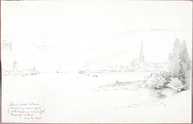 Rhin en dessous de St. Goar