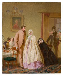Le petit déjeuner de mariage, 1862