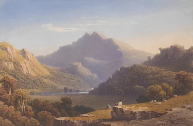 Snowdon depuis Llyn Nantlle, nord du Pays de Galles, 1832