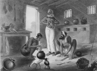 Notre cuisine, c.1858 (lithographie)
