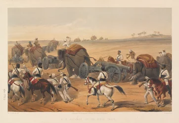 Avance du train de siège, 1857