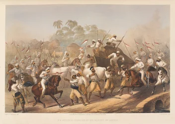 Mutins surpris par le 9e lanciers de Sa Majesté, 1857